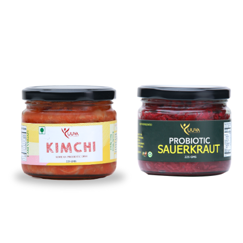 Kimchi & Sauerkraut combo (225 Gms x 2 Pcs)