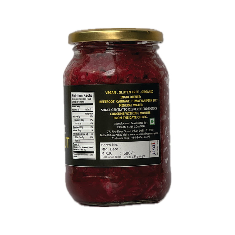 SAUERKRAUT - Beetroot & Cabbage (450 gms)