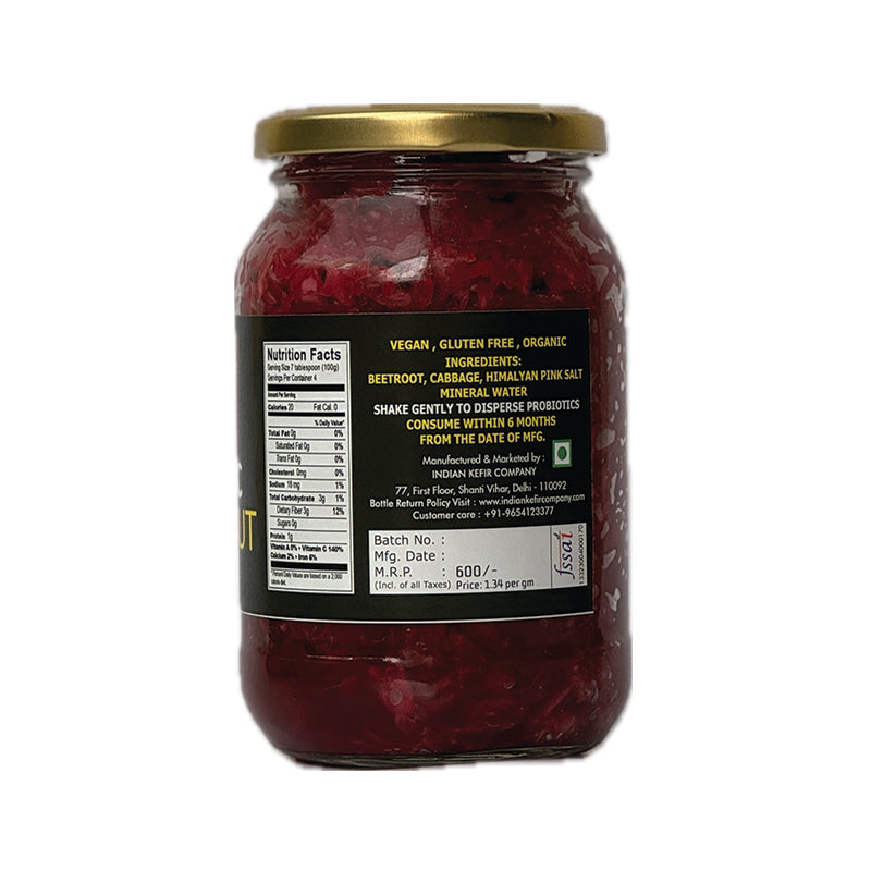 SAUERKRAUT - Beetroot & Cabbage (450 gms)