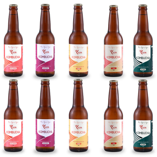 Kombucha best seller pack (10 x 330 ml)