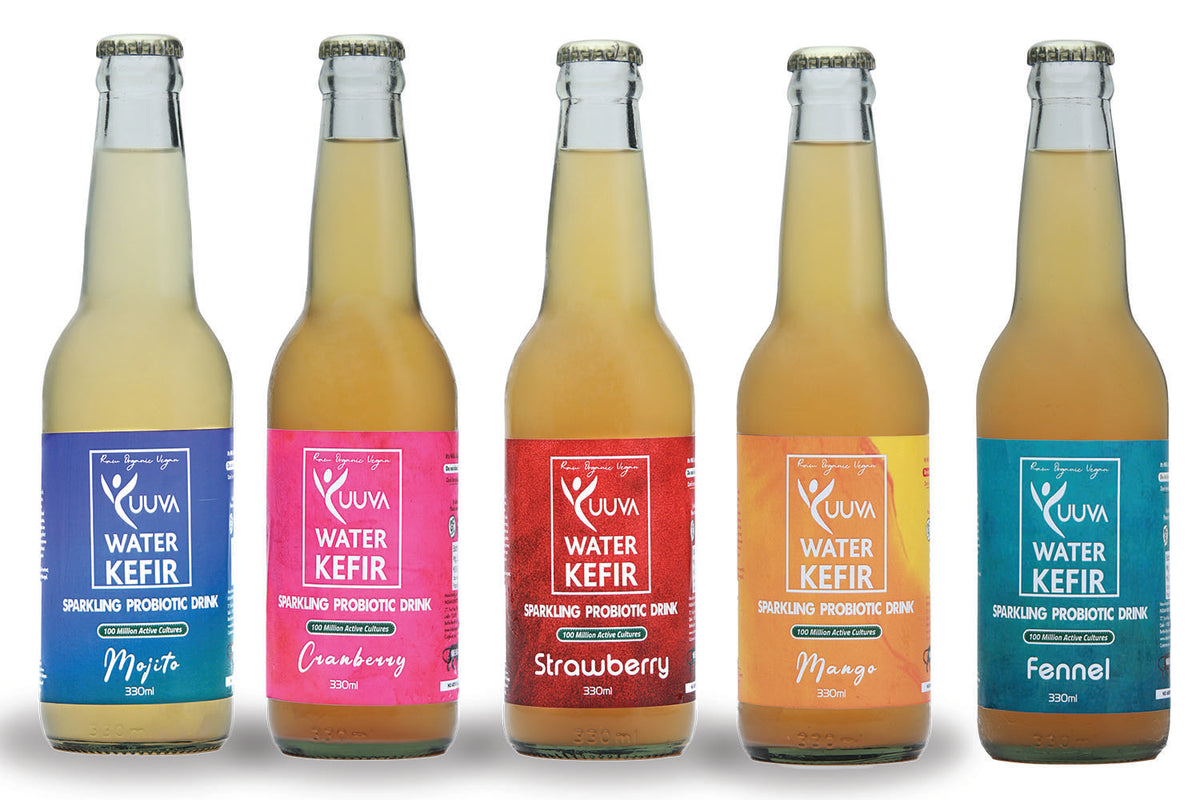 Water Kefir 5 pcs + Kombucha 5 pcs - COMBO PACK – Indian Kefir Company